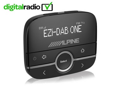 Alpine EZi-DAB-ONE Digital Radio (DAB/DAB+) Interface with music via aux-in