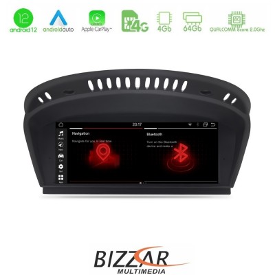 Bizzar OEM QL Series BMW 5 Series (E60) Android12 8Core (4+64GB) Navigation Multimedia 8.8″