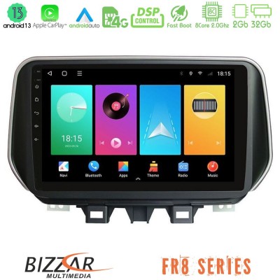 Bizzar FR8 Series Hyundai ix35 8core Android13 2+32GB Navigation Multimedia Tablet 10