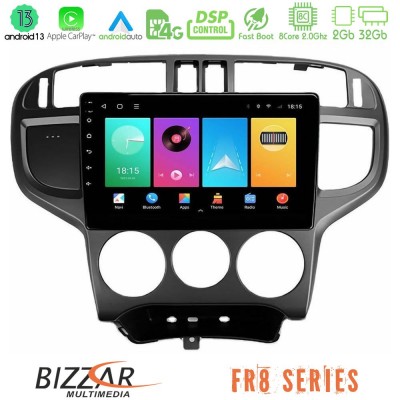 Bizzar FR8 Series FR8 Series Hyundai Matrix 2001-2010 8Core Android13 2+32GB Navigation Multimedia Tablet 9