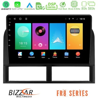 Bizzar FR8 Series Jeep Grand Cherokee 1999-2004 8core Android13 2+32GB Navigation Multimedia Tablet 9