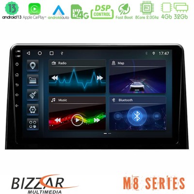 Bizzar M8 Series Peugeot Partner / Citroën Berlingo 2020-> 8Core Android13 4+32GB Navigation Multimedia Tablet 10