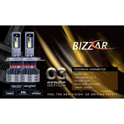 Bizzar O3 H7 24V Canbus LED Head Light 110W Total