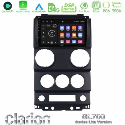 Clarion GL700 Lite Series 8Core Android11 2+32GB Toyota Yaris Navigation Multimedia Tablet 9