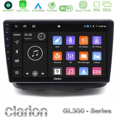 Clarion GL700 Lite Series 8Core Android11 6+128GB Toyota Yaris Navigation Multimedia Tablet 9