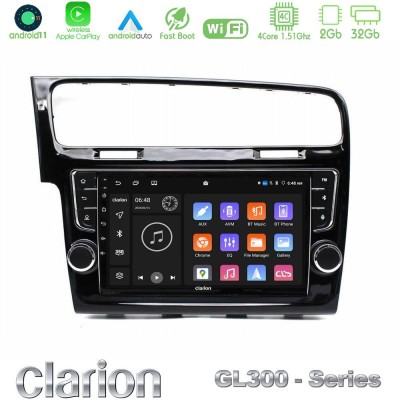 Clarion GL300 Series 4Core Android11 2+32GB  Nissan Navara D40 2006-2012 (με εργ.οθόνη) Navigation Multimedia Tablet 9