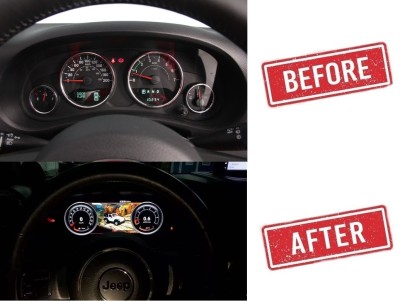 Jeep Wrangler JK 2011-2017 Digital LCD Instrument Cluster 12,3