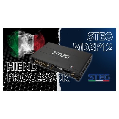 STEG SS-DSP12 12 Channel DSP Hi-Fi Amplifier 12x80W @ 4 Ohm