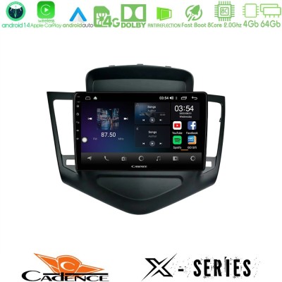 Cadence X Series Chevrolet Cruze 2009-2012 8core Android 14 4+64GB Navigation Multimedia Tablet 9