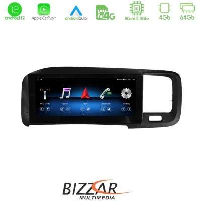 Bizzar Volvo S60 2015-2018 8core Android12 4+64GB Navigation Multimedia Tablet 8.8