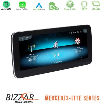 Bizzar Lite Series Mercedes C/GLC (W205/W253) NTG5.0 Android13 8Core (4+64GB) Navigation Multimedia 10.25″