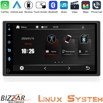 Bizzar 2DIN Deck Multimedia Deckless 6.9