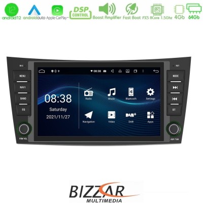 Bizzar Mercedes E Class/CLS Class (W211/W219) ΟΕΜ 8core Android12 4+64GB Navigation Multimedia Deckless 8