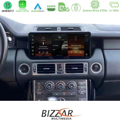 Bizzar OEM Range Rover L322 2002 – 2005 8core Android13 8+128GB Navigation Multimedia 12.3