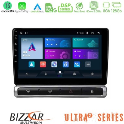 Bizzar Ultra Series Citroen C3 2016-> 8core Android13 8+128GB Navigation Multimedia Tablet 9