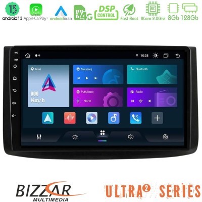Bizzar Ultra Series Chevrolet Aveo 2006-2010 8core Android13 8+128GB Navigation Multimedia Tablet 9