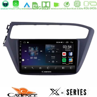 Cadence X Series Hyundai i20 2018-2020 8core Android 14 4+64GB Navigation Multimedia Tablet 9
