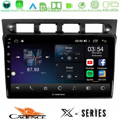 Cadence X Series Kia Picanto 2004-2007 8core Android 14 4+64GB Navigation Multimedia Tablet 9