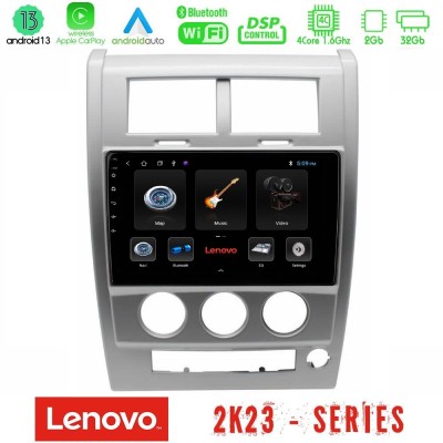 Lenovo Car Pad Jeep Cherokee (KK) 2008-2012 4Core Android 13 2+32GB Navigation Multimedia Tablet 10