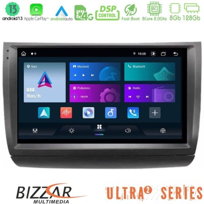 Bizzar Ultra Series Toyota Prius 2004-2009 8core Android13 8+128GB Navigation Multimedia Tablet 9