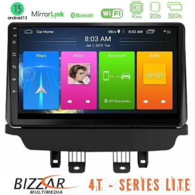 Bizzar 4T Series Mazda 2 2014-2021 4Core Android13 2+32GB Navigation Multimedia Tablet 9