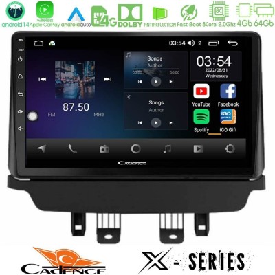 Cadence X Series Mazda 2 2014-2021 8core Android 14 4+64GB Navigation Multimedia Tablet 9