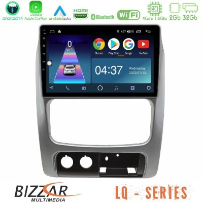 Bizzar LQ Series 4Core Android14 2+32GB Jeep Cherokee (KJ) 2002-2007 Navigation Multimedia Tablet 9