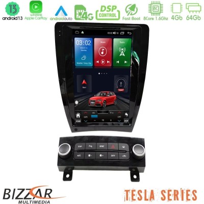 Bizzar Tesla Series 8Core Android13 4+64GB AUDI A3 2008-2012 (Auto AC) Navigation Multimedia Tablet 9.7