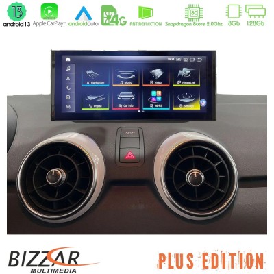 Bizzar Plus Edition Audi A1 (8X) 2010-2018 Android13 8Core (8+128GB) Navigation Multimedia 10.25
