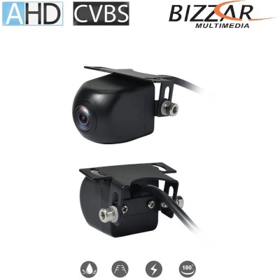 Bizzar Universal AHD/CVBS Κάμερα Εμπρός ή Πίσω 180 Μοίρες 1080HD (Μεταλλική με βάση)