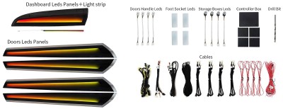 Ατμοσφαιρικός Φωτισμός BMW X3/X4 (F25/F26) OEM Ambient Light Full Kit