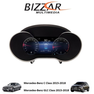 Mercedes C/GLC Class W205/X253 2015-2019 Digital LCD Instrument Cluster 12.3