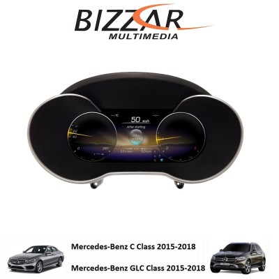 Mercedes C/GLC Class W205/X253 2015-2019 Digital LCD Instrument Cluster 12.3