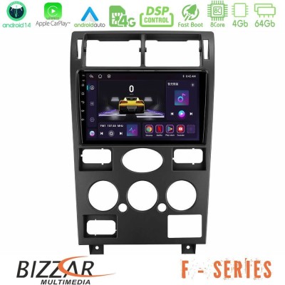 Bizzar F Series 8Core Android14 4+64GB  Ford Mondeo 2001-2004 Navigation Multimedia Tablet 9