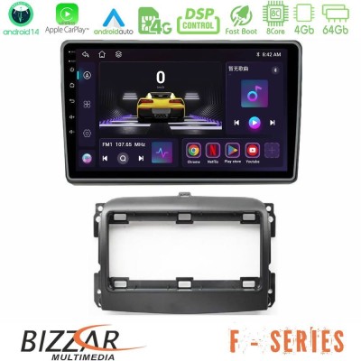 Bizzar F Series 8Core Android14 4+64GB  Fiat 500L Navigation Multimedia Tablet 10