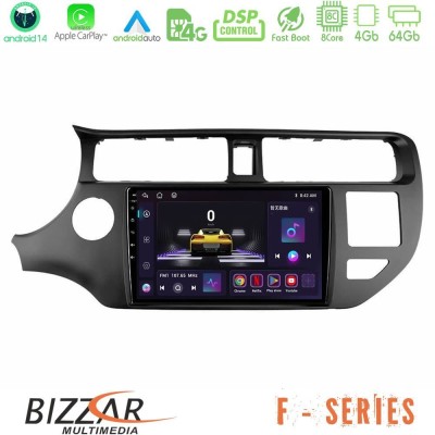 Bizzar F Series 8Core Android14 4+64GB  Kia Rio 2011-2015 Navigation Multimedia Tablet 9