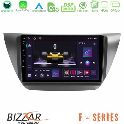 Bizzar F Series 8Core Android14 4+64GB  Mitsubishi Lancer 2004 – 2008 Navigation Multimedia Tablet 9