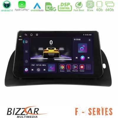Bizzar F Series 8Core Android14 4+64GB  Renault Kangoo 2015-2018 Navigation Multimedia Tablet 9