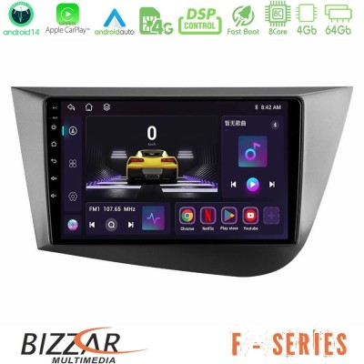Bizzar F Series 8Core Android14 4+64GB  Seat Leon Navigation Multimedia Tablet 9