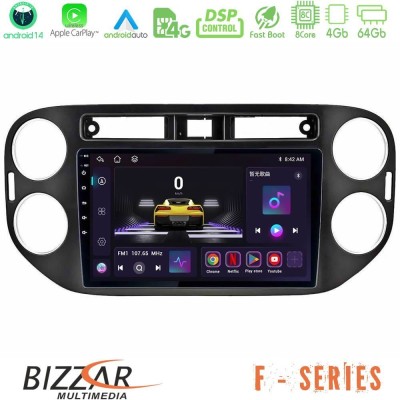 Bizzar F Series 8Core Android14 4+64GB  VW Tiguan Navigation Multimedia Tablet 9