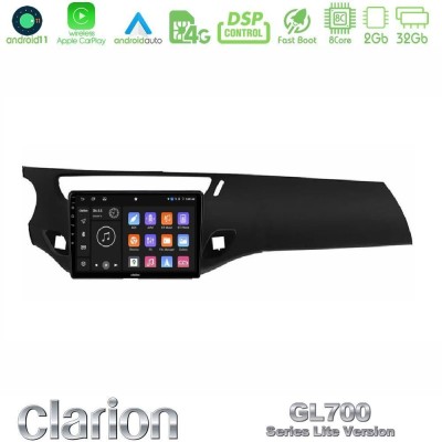 Clarion GL700 Lite Series 8Core Android11 2+32GB Citroen C3/DS3 2009-2016 Navigation Multimedia Tablet 9