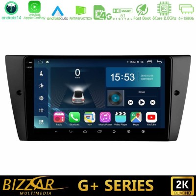 Bizzar G+ Series BMW 3 Series 2006-2011 8core Android14 6+128GB Navigation Multimedia Tablet 9