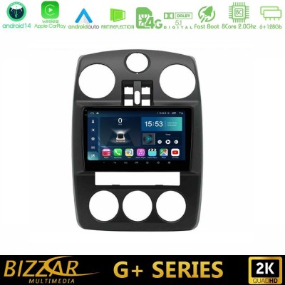 Bizzar G+ Series Chrysler PT-Cruiser 2000-2005 8core Android14 6+128GB Navigation Multimedia Tablet 9