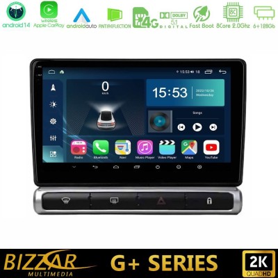 Bizzar G+ Series Citroen C3 2016-> 8core Android14 6+128GB Navigation Multimedia Tablet 9