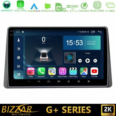 Bizzar G+ Series Dacia Duster 2019-> 8Core Android14 6+128GB Navigation Multimedia Tablet 10