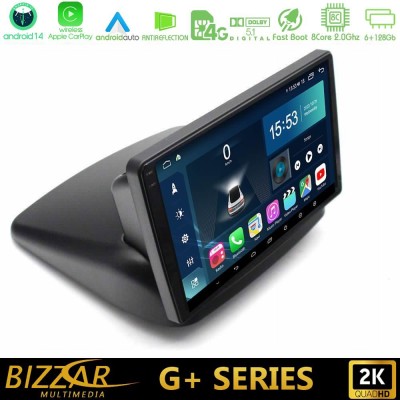 Bizzar G+ Series Fiat Doblo 2002 – 2009 8core Android14 6+128GB Navigation Multimedia Tablet 10