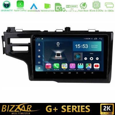 Bizzar G+ Series Honda Jazz 2013-2020 8core Android14 6+128GB Navigation Multimedia Tablet 9