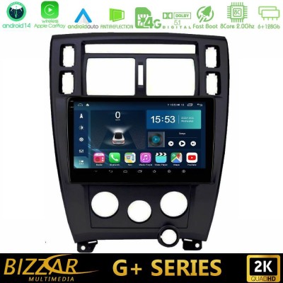 Bizzar G+ Series Hyundai Tucson 2006 – 2013 8core Android14 6+128GB Navigation Multimedia Tablet 10