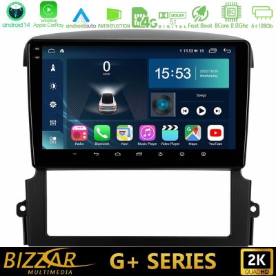 Bizzar G+ Series Kia Sorento 8core Android14 6+128GB Navigation Multimedia Tablet 9