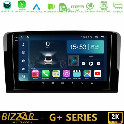 Bizzar G+ Series Mercedes ML/GL Class 8core Android14 6+128GB Navigation Multimedia Tablet 9